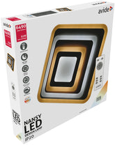 Avide Μοντέρνα Πλαφονιέρα Οροφής Oyster Nansy 82W(41+41) με Τηλεχειριστήριο